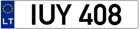 Truck License Plate